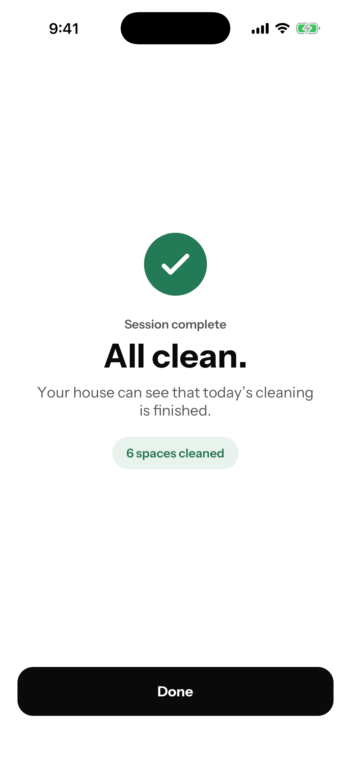 Housey All Clean completion screen